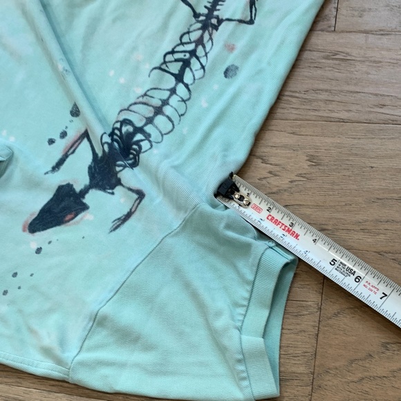 Polo by Ralph Lauren Light Blue Polo with Black Skeletal Graphic Size Large - Picture 8 of 11